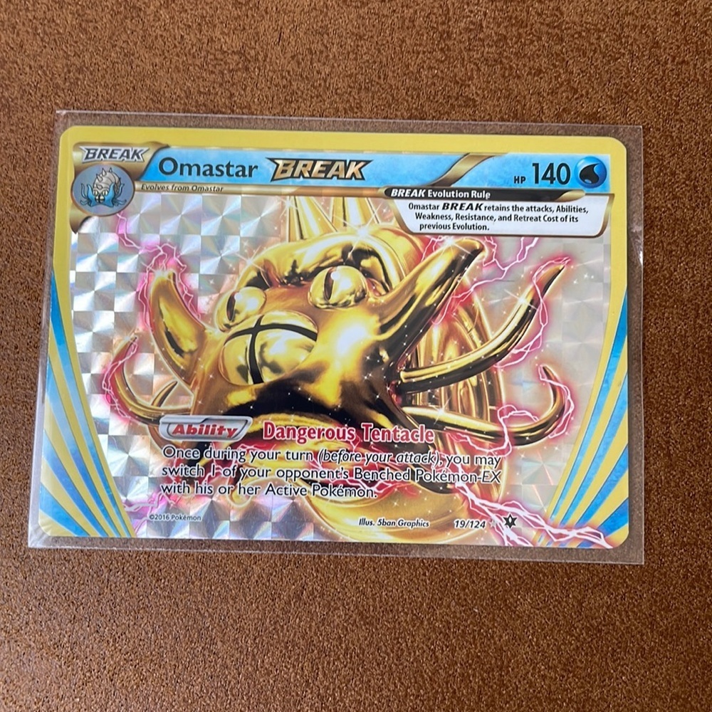 Pokémon Omastar Break card 2016